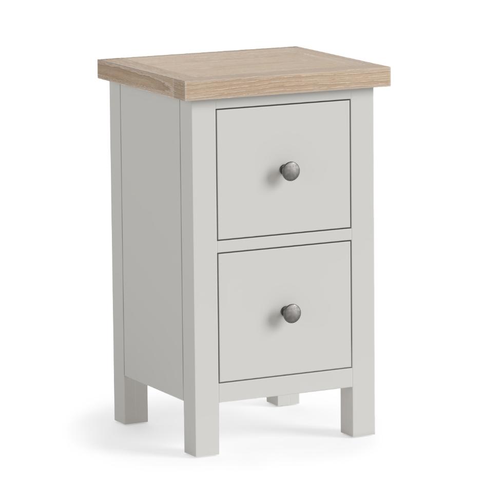 Modern Country - Narrow Bedside Light Grey - Main Image