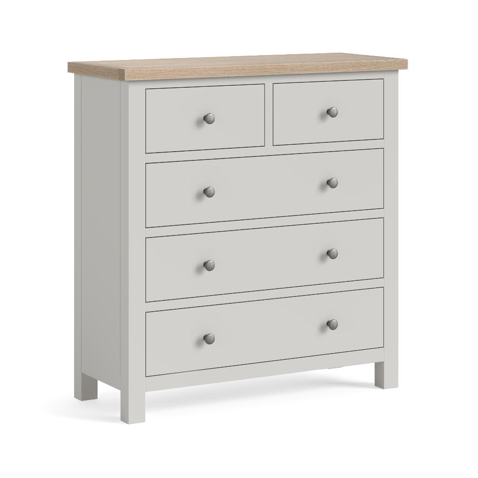 Modern Country - Chest 2 Over 3 Light Grey - Main Image