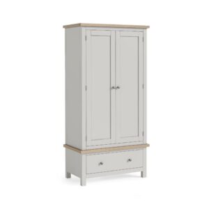 Bella Oak – Gents Wardrobe Light Grey