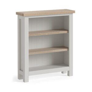 Bella Oak – Low Bookcase Light Grey