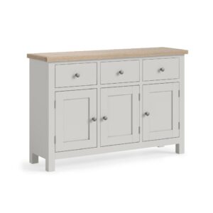 Bella Oak – Large Sideboard Light Grey