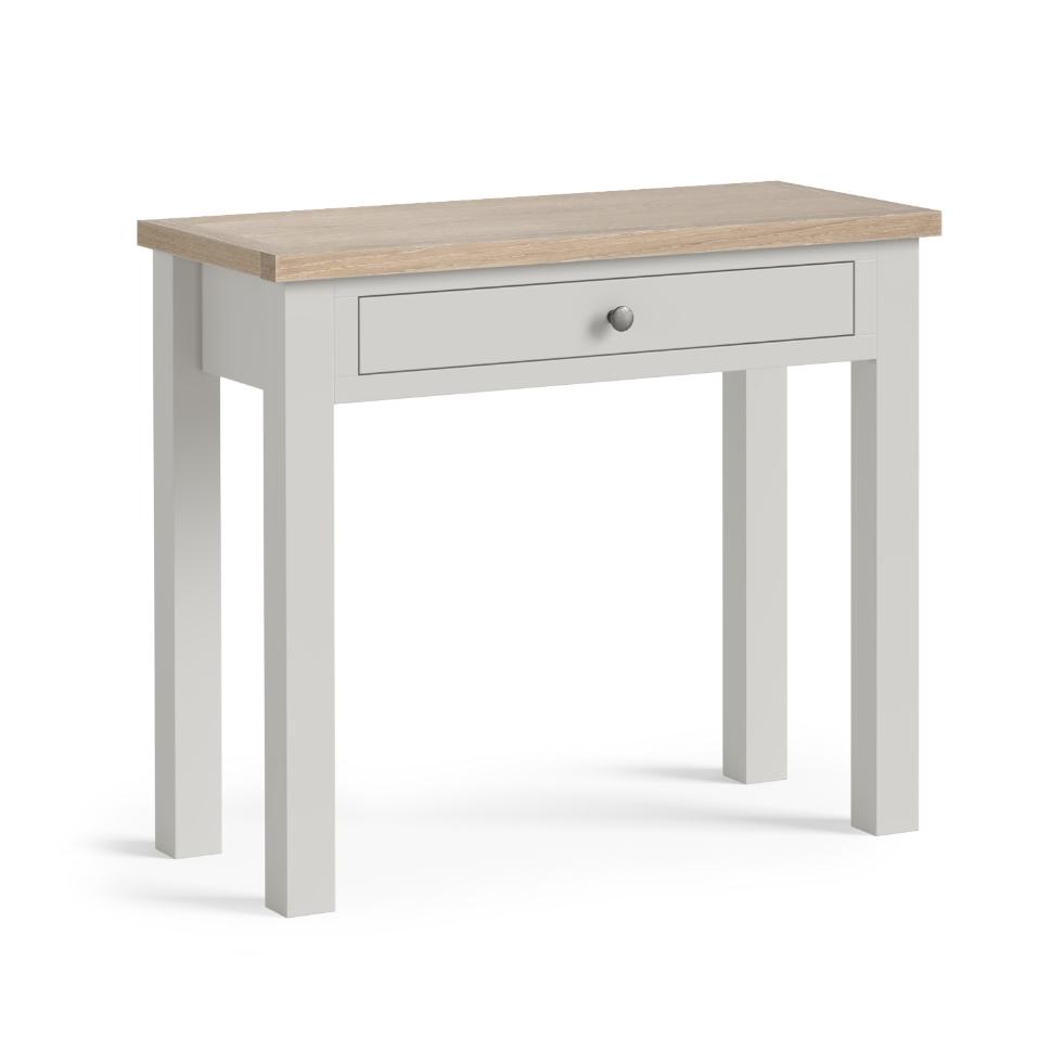Modern Country - Single Drawer Desk Light Grey - Main Image
