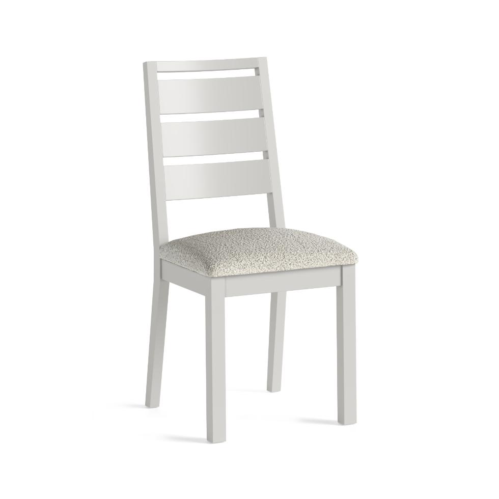 Modern Country - Dining Chair Light Grey (Bouncle White) - Main Image