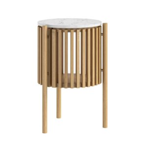 Honiton – Story Side Table With Door Natural