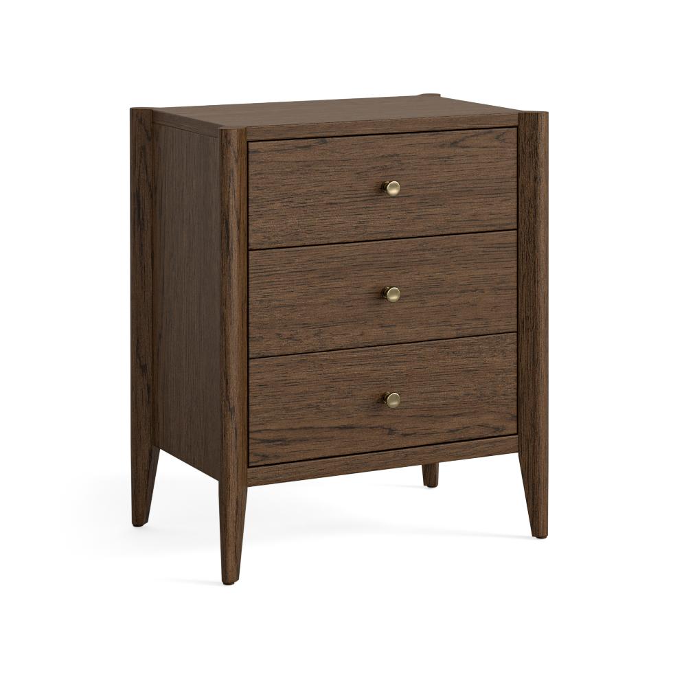 Paris - 3 Drawer Bedside Brown - Main Image