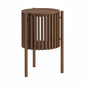Honiton – Story Side Table With Door Brown