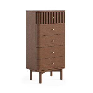Honiton – 5 Drawer Tallboy Chest Brown