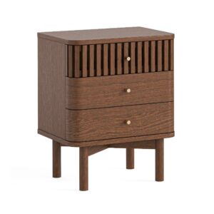 Honiton – Bedside 3 Drawer Brown