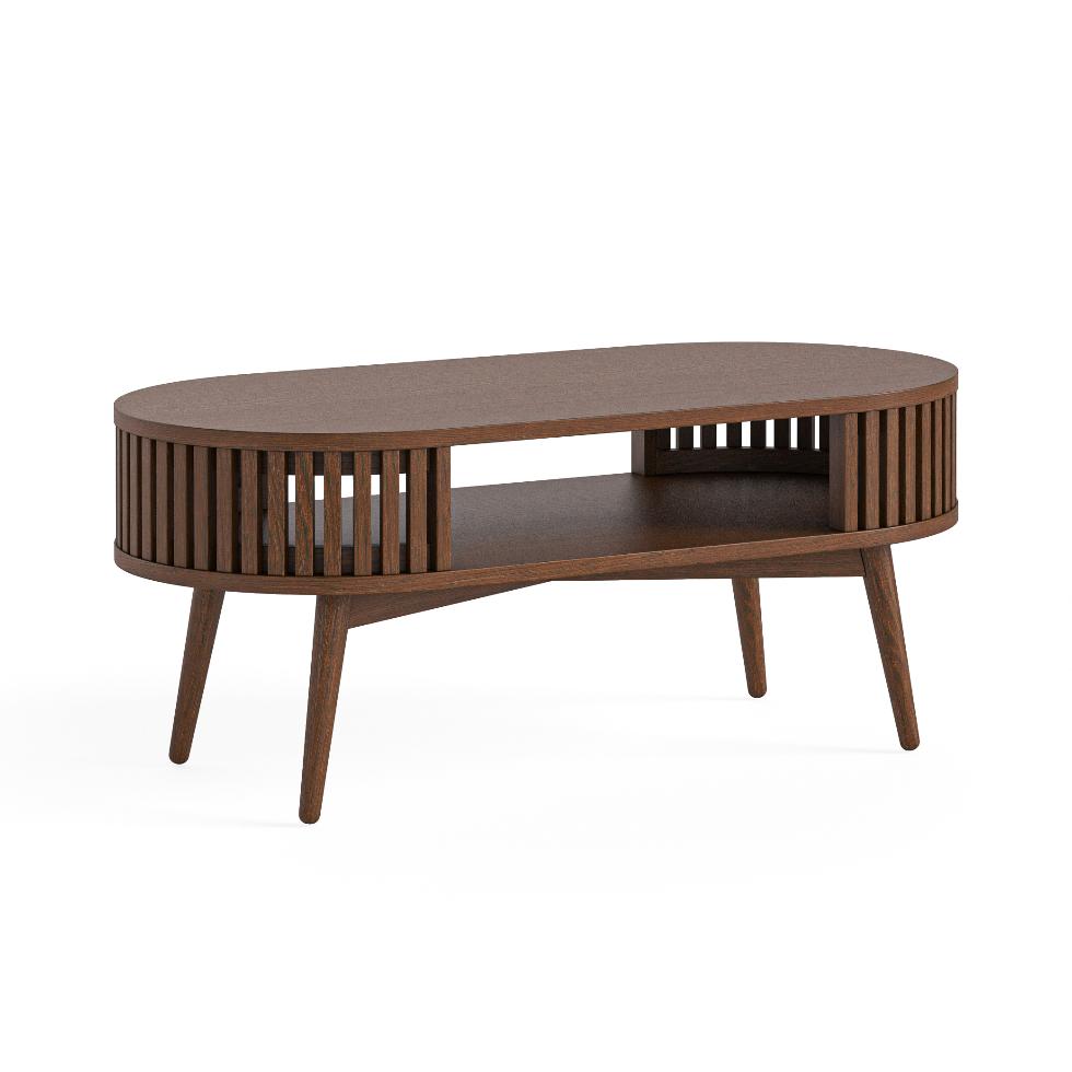 Soho - Oval Coffee Table Without Drawer Brown - Main Image