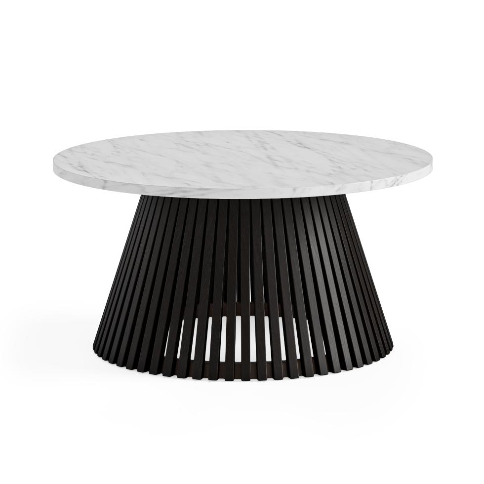 Soho Marble Top - Round Coffee Table Black - Main Image