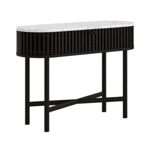 Honiton – Oval Console Table Black