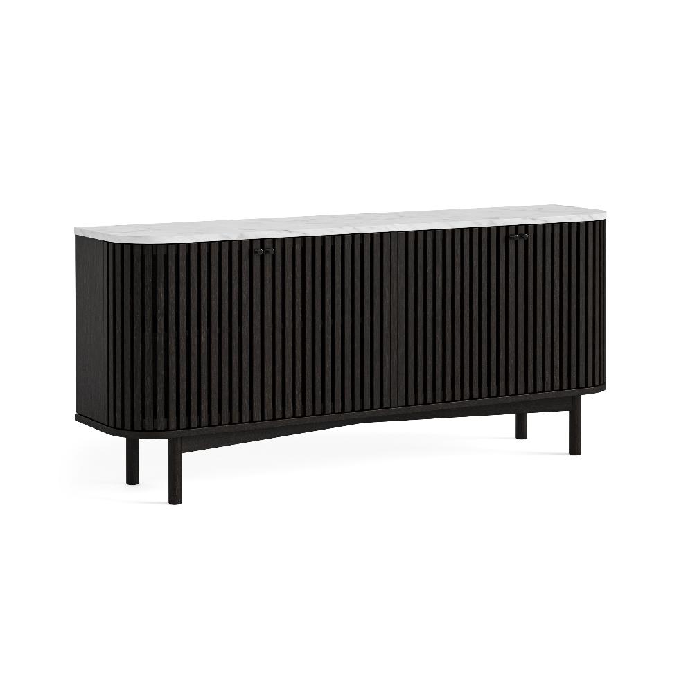 Soho Marble Top - Large Sideboard Black - Main Image