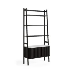 Honiton – Storage Bookcase Black