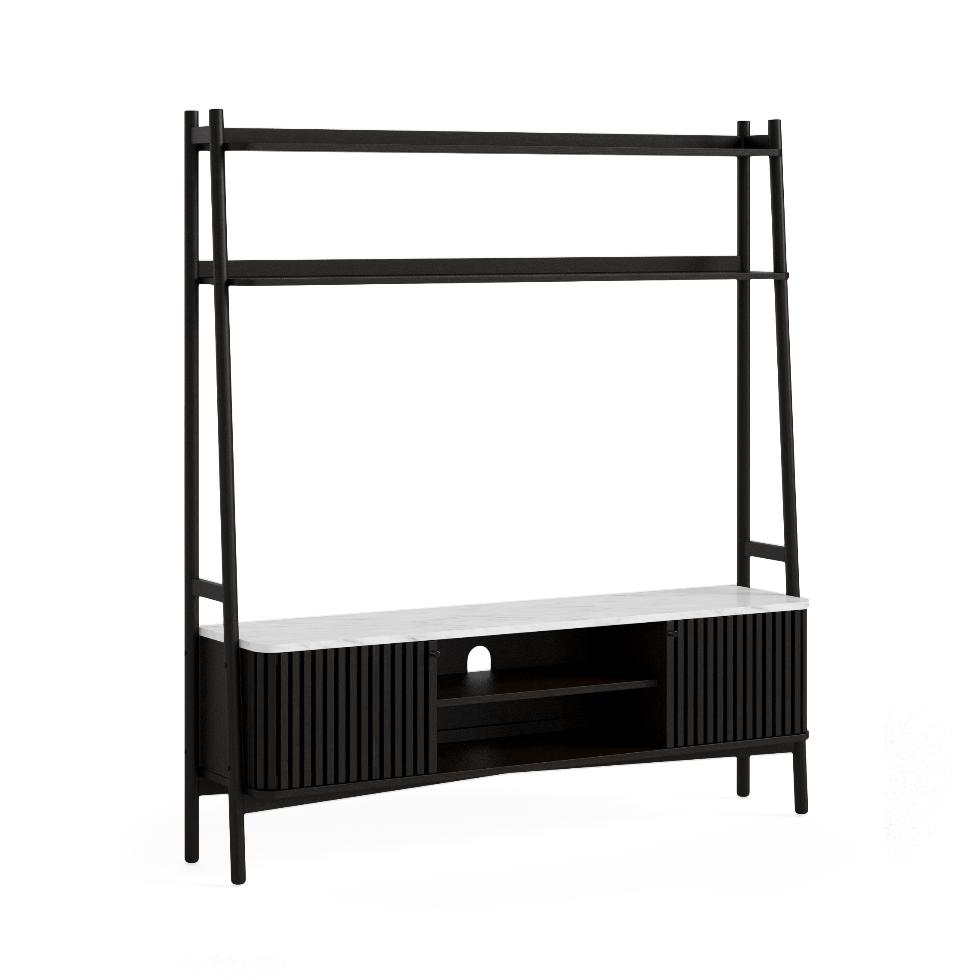 Soho Marble Top - Large Display Media Unit Black - Main Image