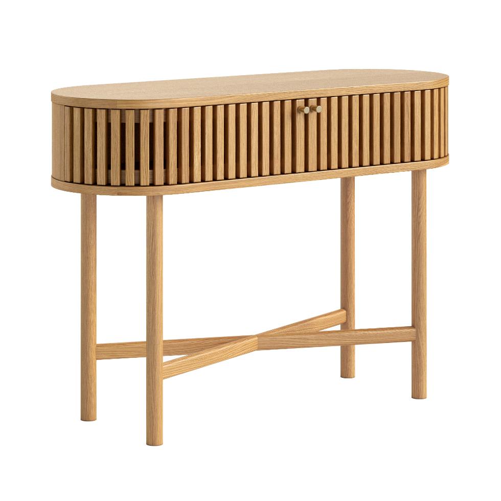 Soho - Oval Console Table Natural - Main Image