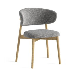 Warminster – Xavier Chair – Grey Boucle