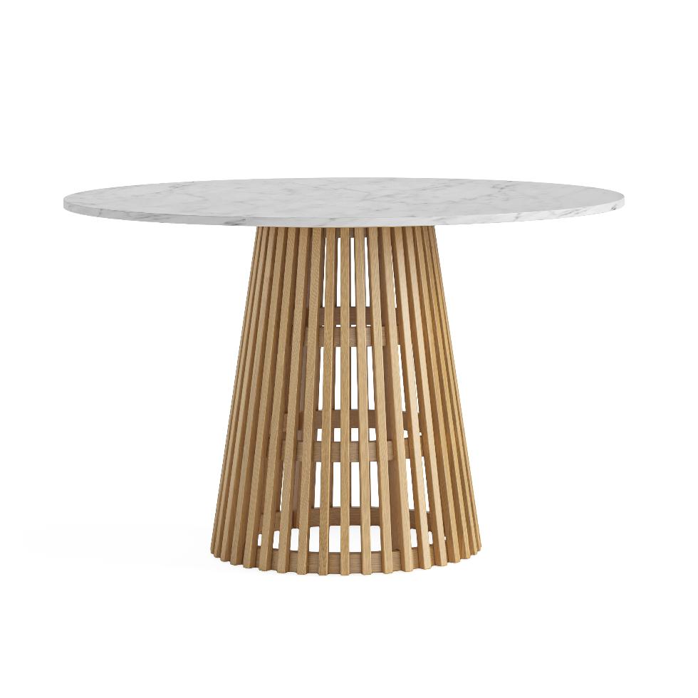 Soho Marble Top - Round Dining Table Natural - Main Image