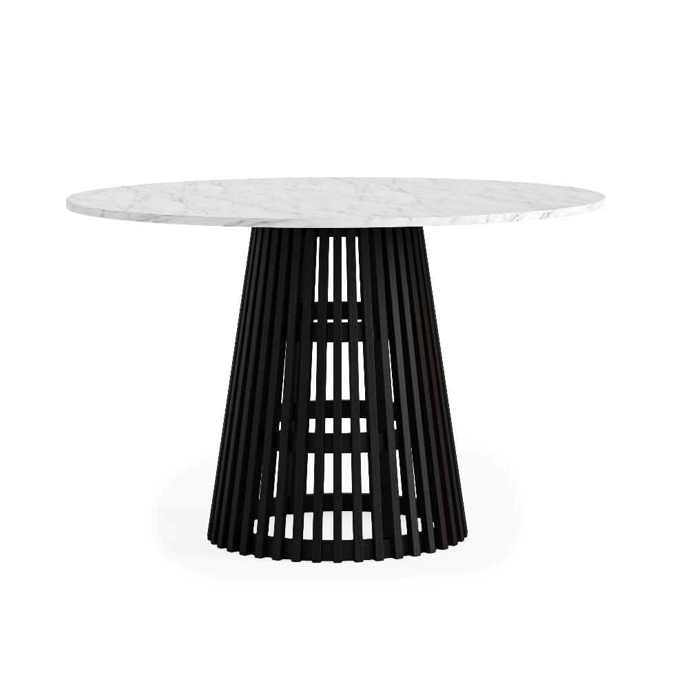 Soho Marble Top - Round Dining Table Black - Main Image
