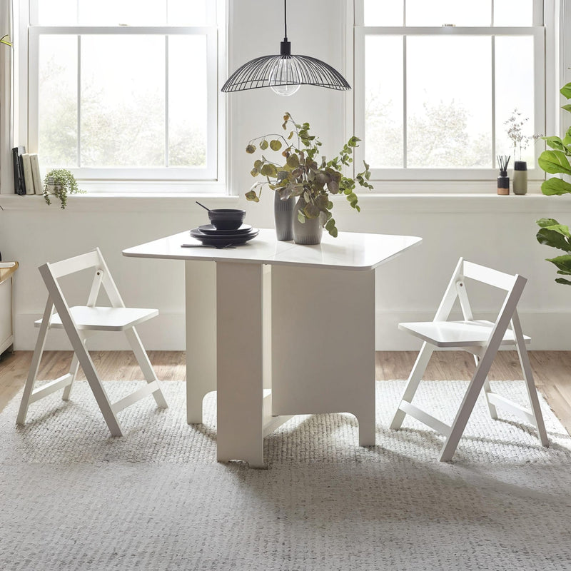 Gatan Small Gateleg Table With 2 Chairs - Main Image