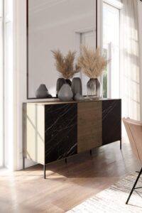 Lons 3 Door Sideboard (Stone)