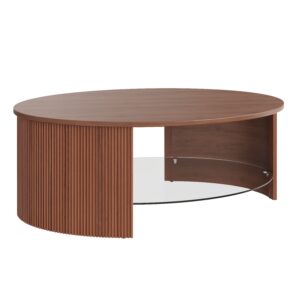 Comiso – Roma Walnut Fluted Coffee Table