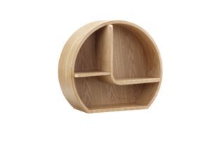 San Interlakenancisco Oak Wall Shelf