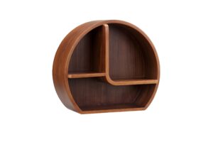 San Interlakenancisco Walnut Wall Shelf