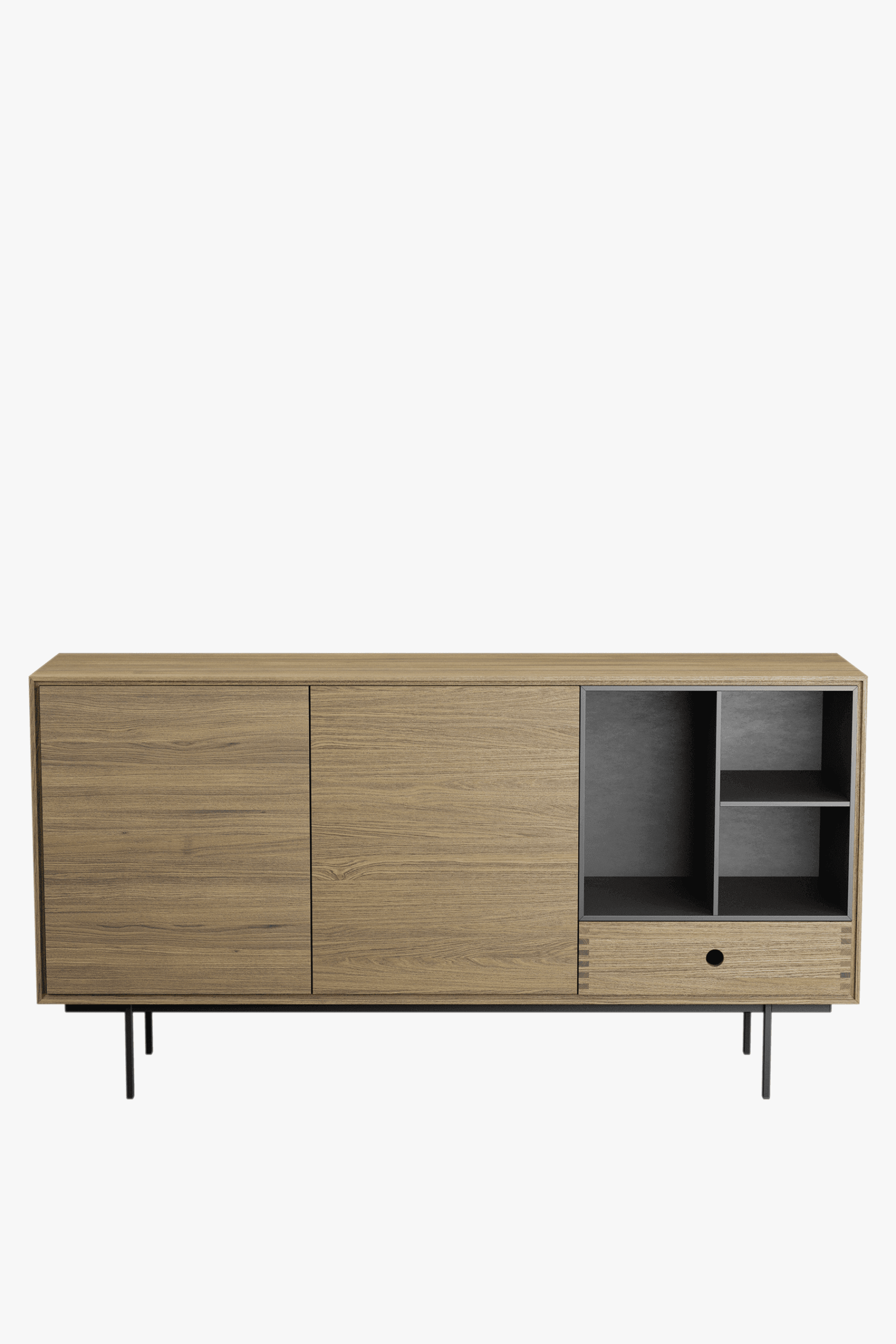 Korgen 2 Door 1 Drawer Sideboard - Main Image