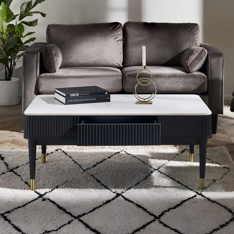 Louis Coffee Table With 2 Drawers - Main Image