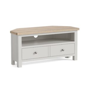Bella Oak – Corner Tv Unit Lightgrey