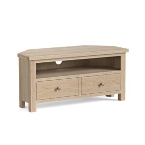 Bella Oak – Corner Tv Unit Oak Whitewash