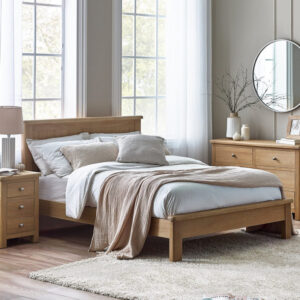 Cassandra Limed Oak Bed