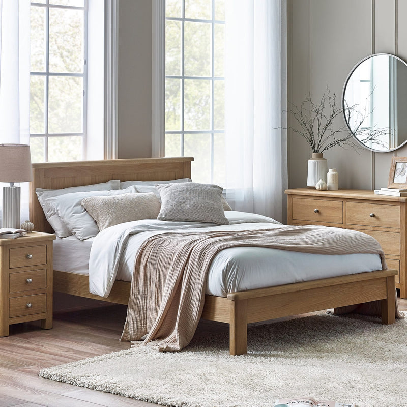 Memphis Limed Oak Bed - Main Image