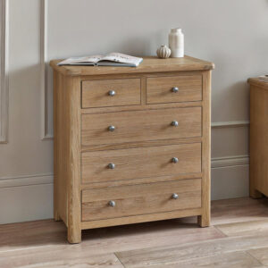 Cassandra Limed Oak 3 + 2 Drawer Chest