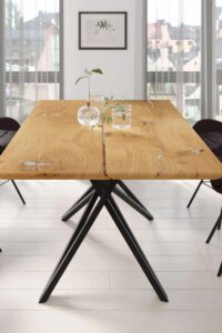 Luchon Art Dining Table Q (Metal Leg)