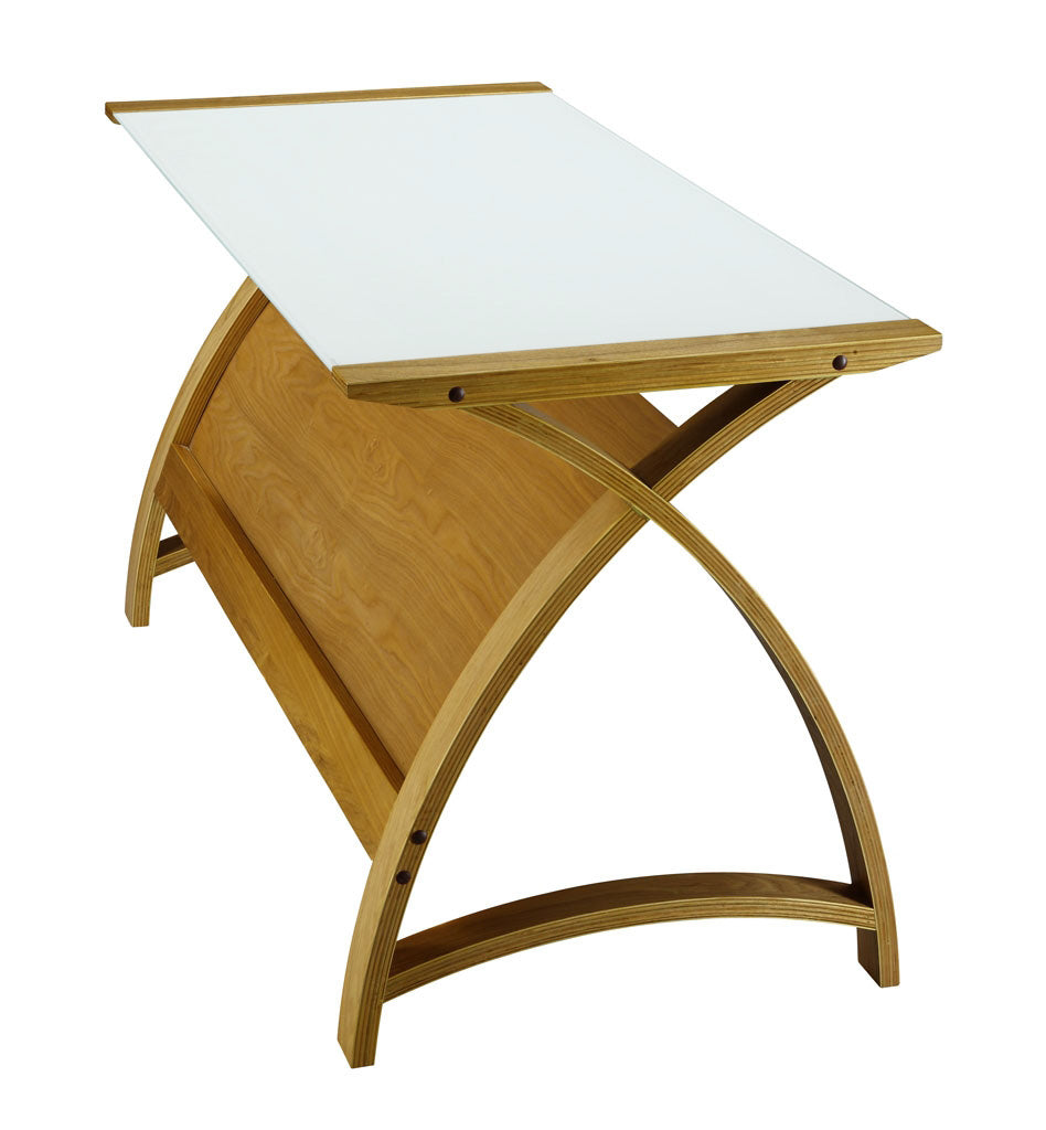 Helsinki Oak 900mm Laptop Desk - Main Image