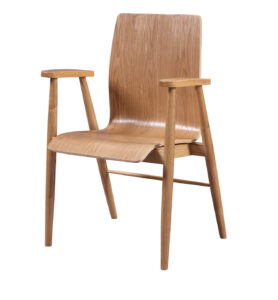 San Interlakenancisco Oak Spindle Office Chair
