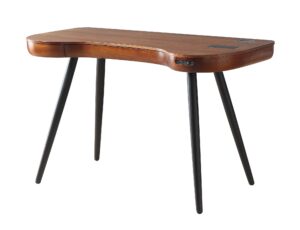 San Interlakenancisco Walnut Smart Speaker/Charging Desk