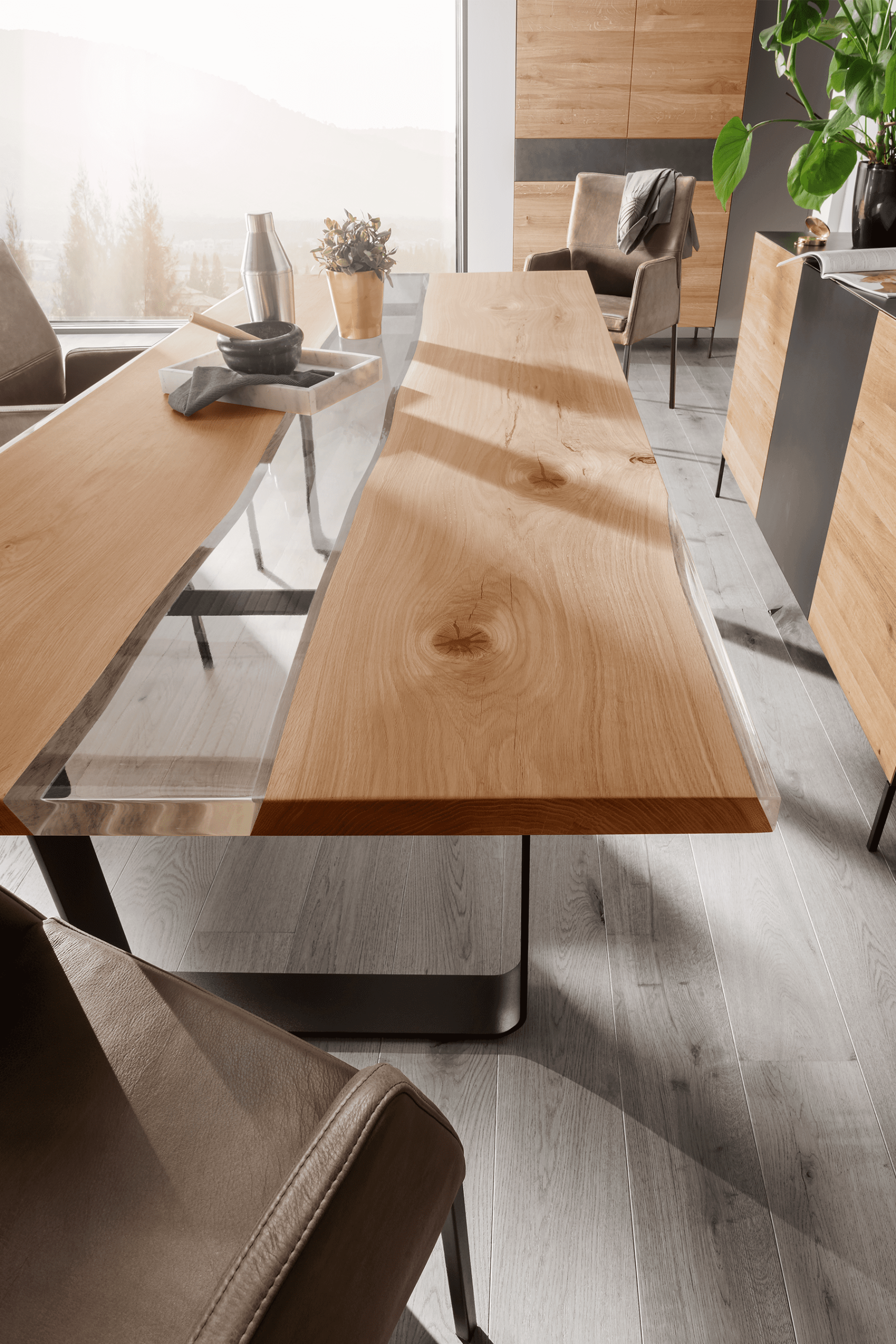 River Dining Table (Oak) - Main Image