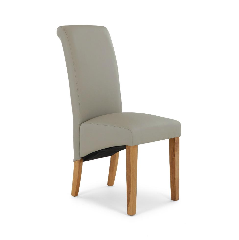 Bergen - Darcy Chair Taupe Pu - Main Image