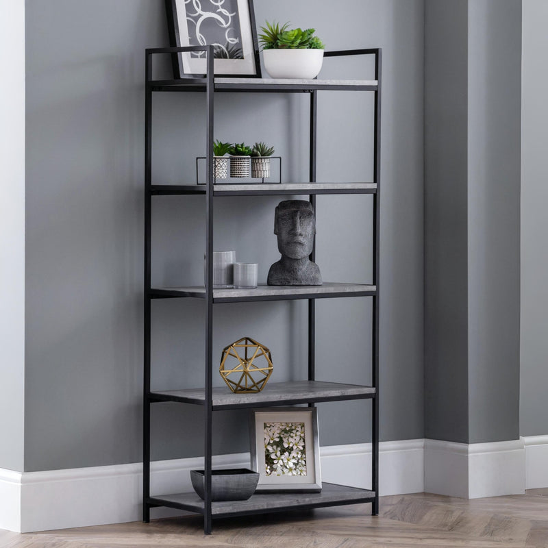 Staten Tall Concrete Bookcase - Main Image