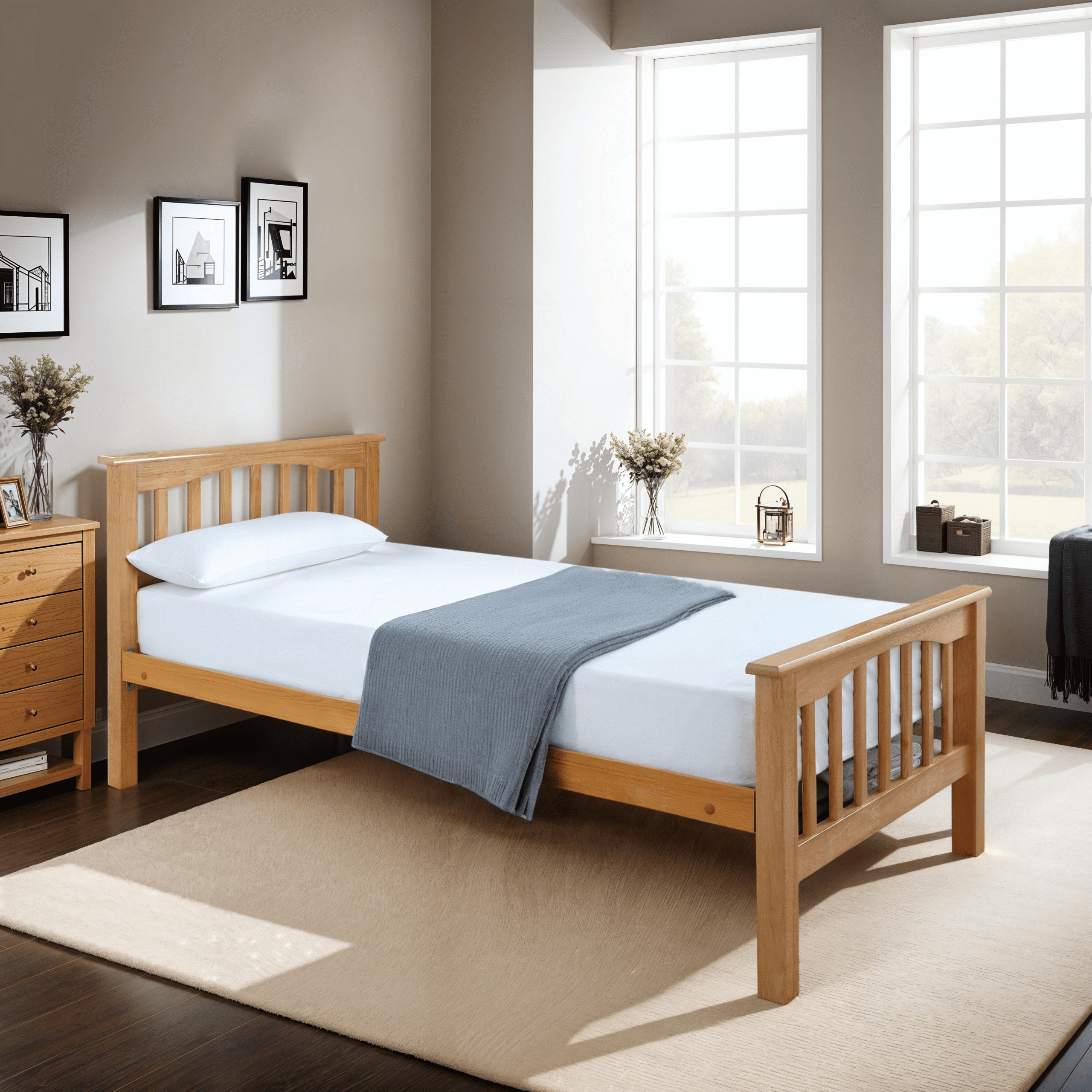 Sandra Beech High End | Wooden Beds | 50061 - Main Image