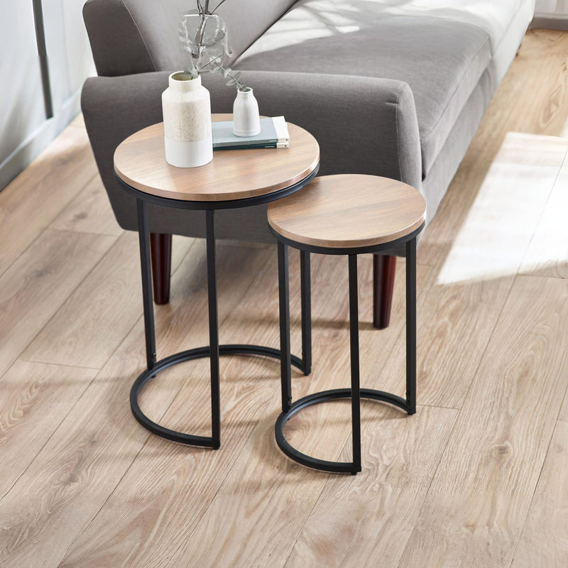 Tribeca Round Nesting Side Tables - Main Image