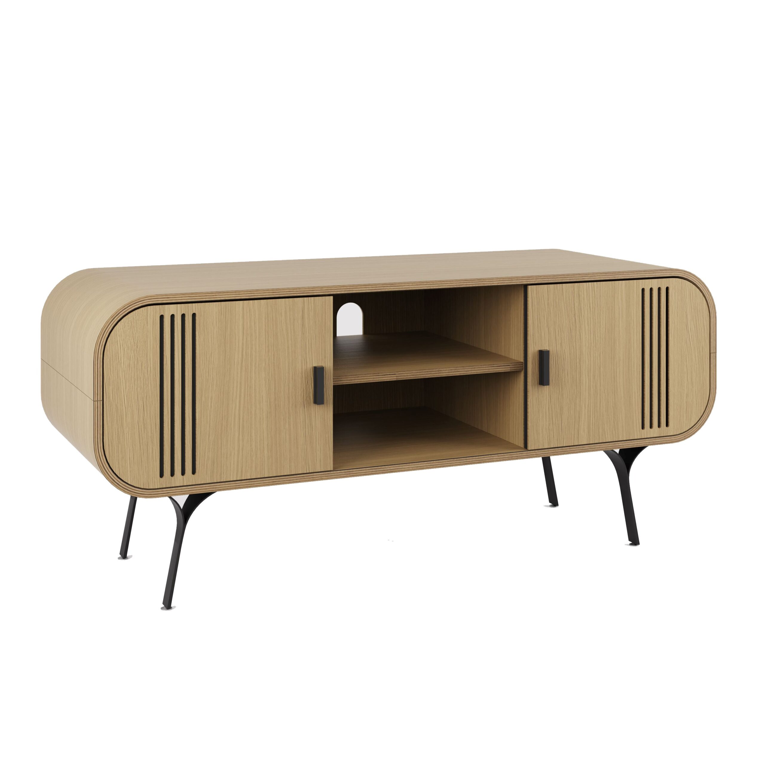 Milano Oak TV Stand - Main Image