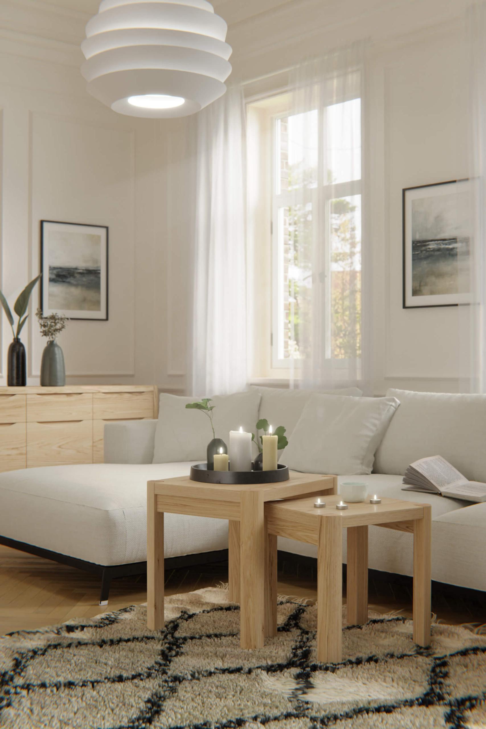 Stockholm Nest of Tables (Oak) - Main Image