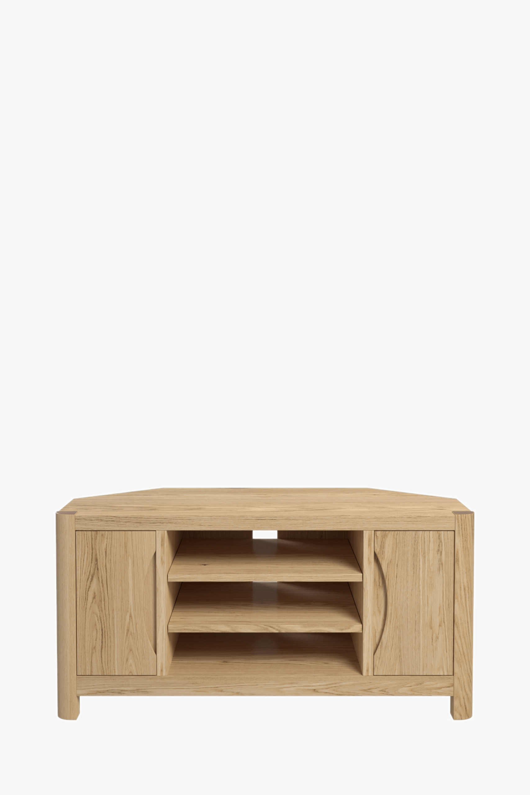 Stockholm 2 Door Corner TV Unit (Oak) - Main Image