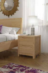 Ingaro 2 Drawer Bedside Table (Oak)
