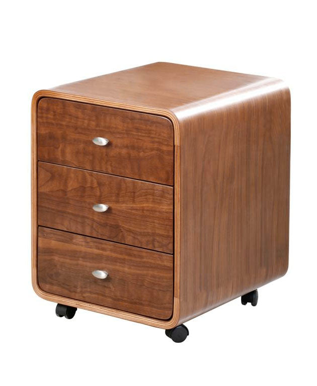 Helsinki Walnut 3 Drawer Pedestal - Main Image