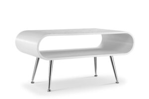 Cosenza – Auckland White & Chrome Coffee Table