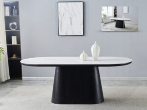 Porto – Dining Table (With White Table Top)